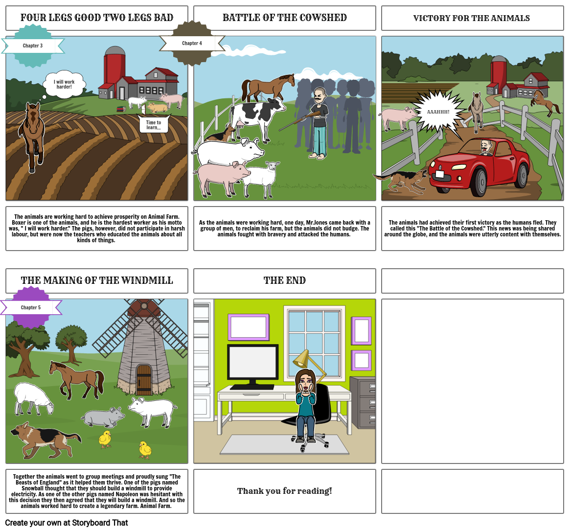 Animal Farm Storyboard by mannatk