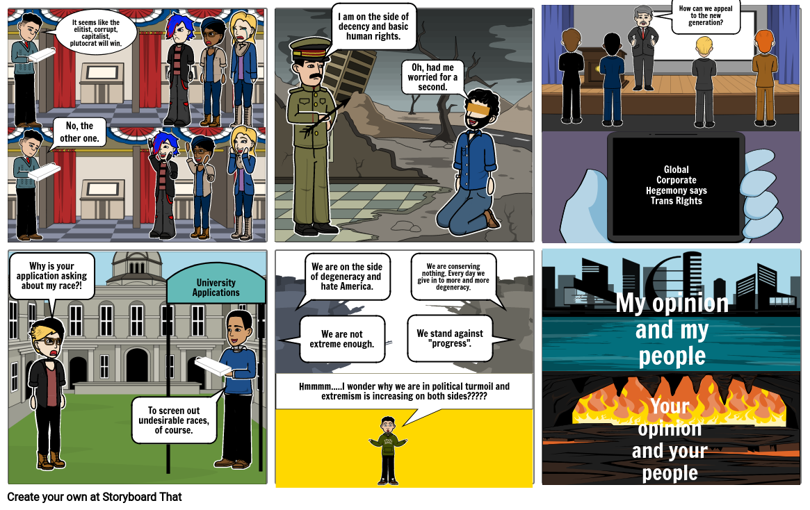 Satire Comic Strips Storyboard by marcelomunoz