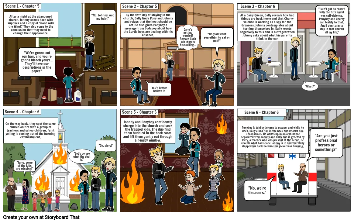 Marcus&#39; &quot;The Outsiders&quot; Storyboard Assignment