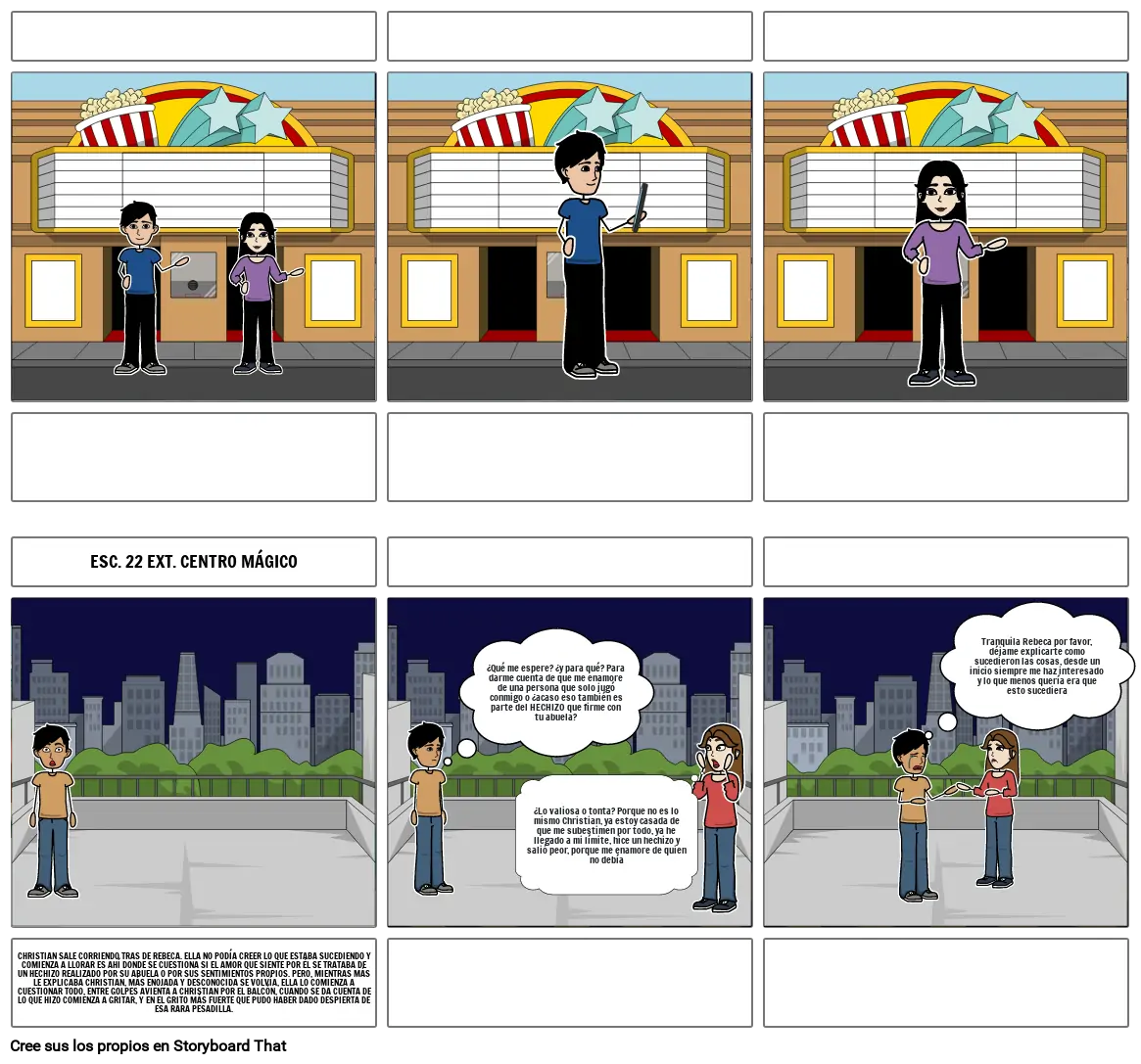 El poder hipnotiza Storyboard por margolly