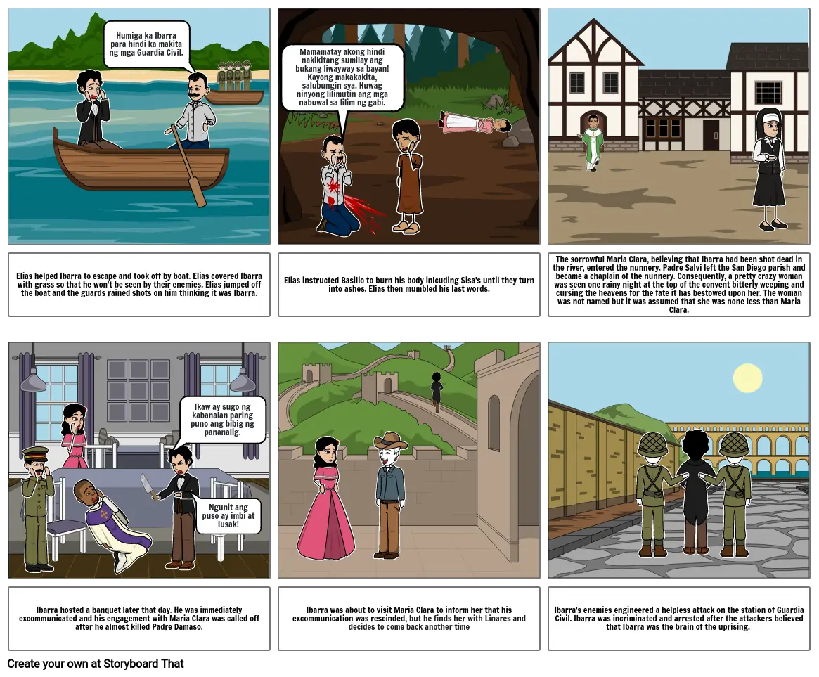 Noli Me Tangere Part 2 Storyboard By Maria76380