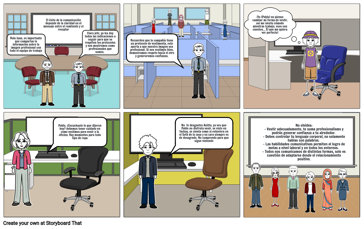 Competencias comunicativas Storyboard by maria93920