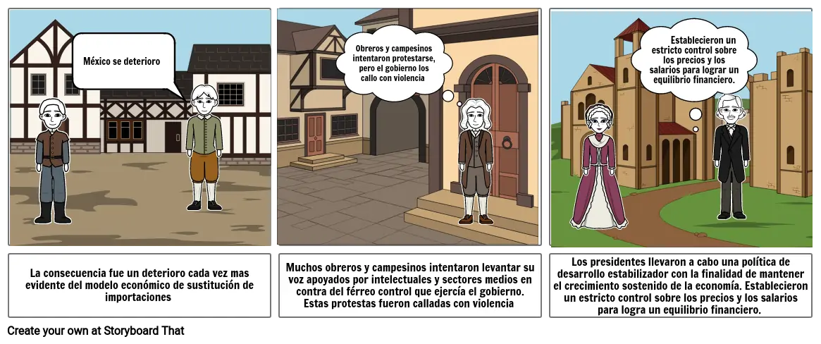 El milagro Mexicano Storyboard por mariaale04