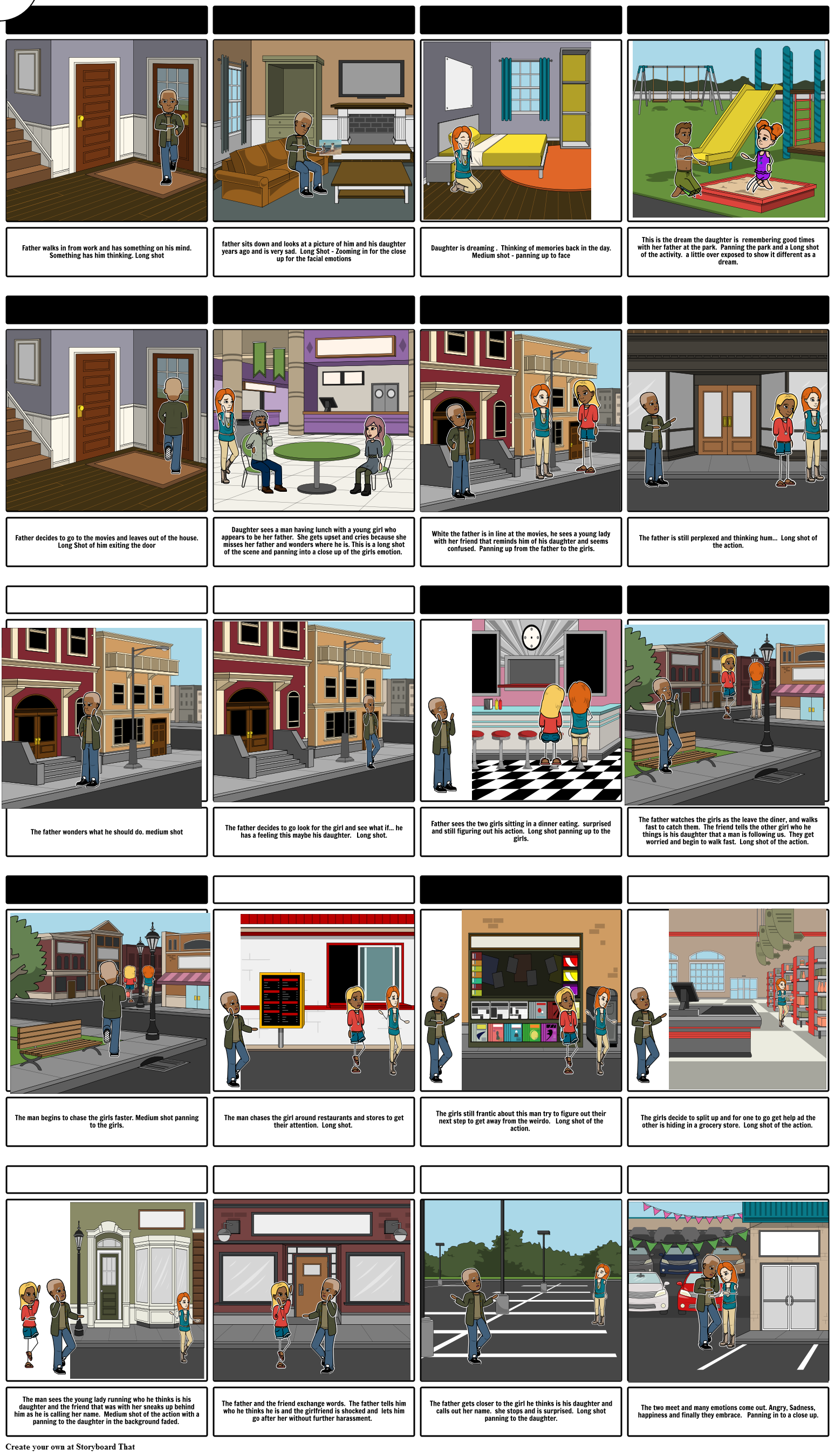 Chase Storyboard Storyboard by mariarice