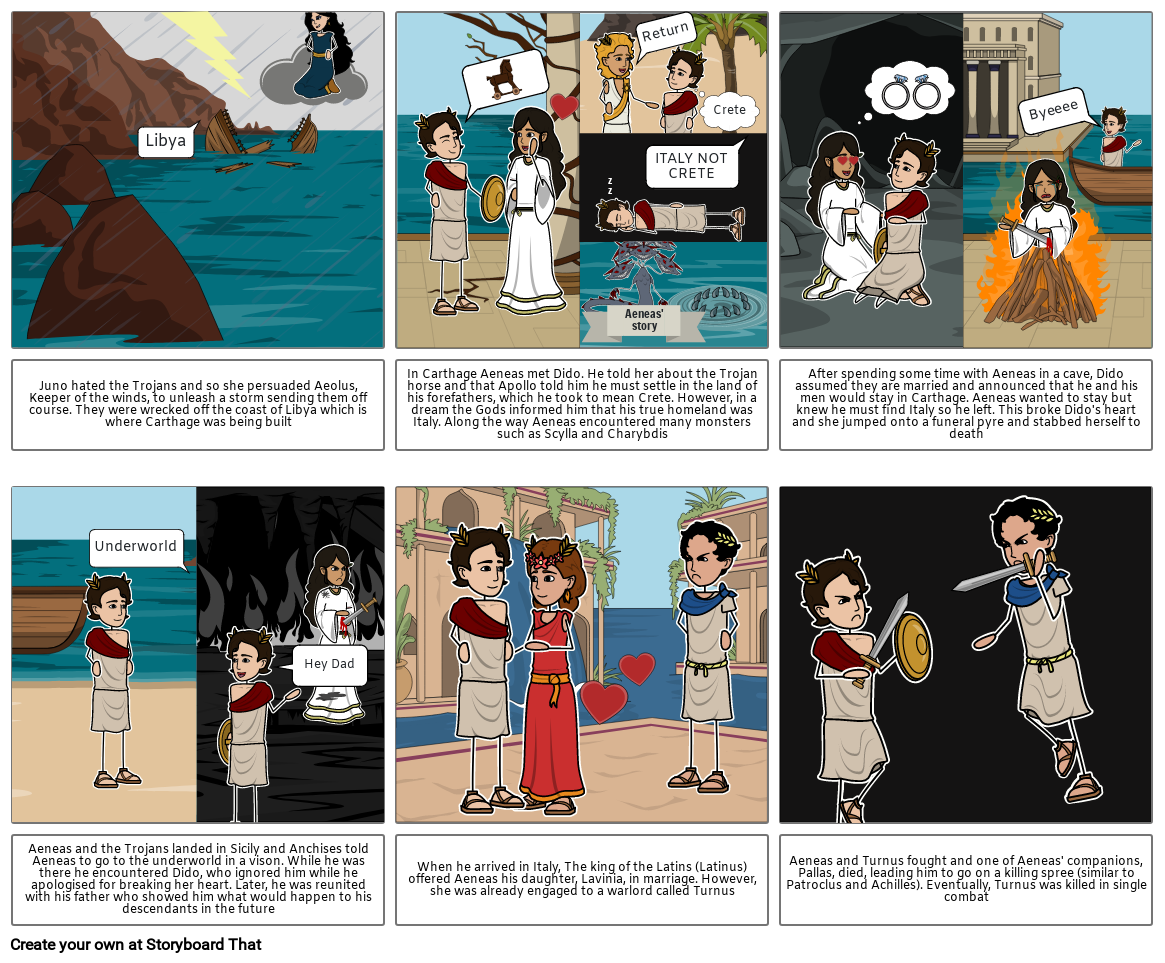 Aeneas Storyboard par marthae