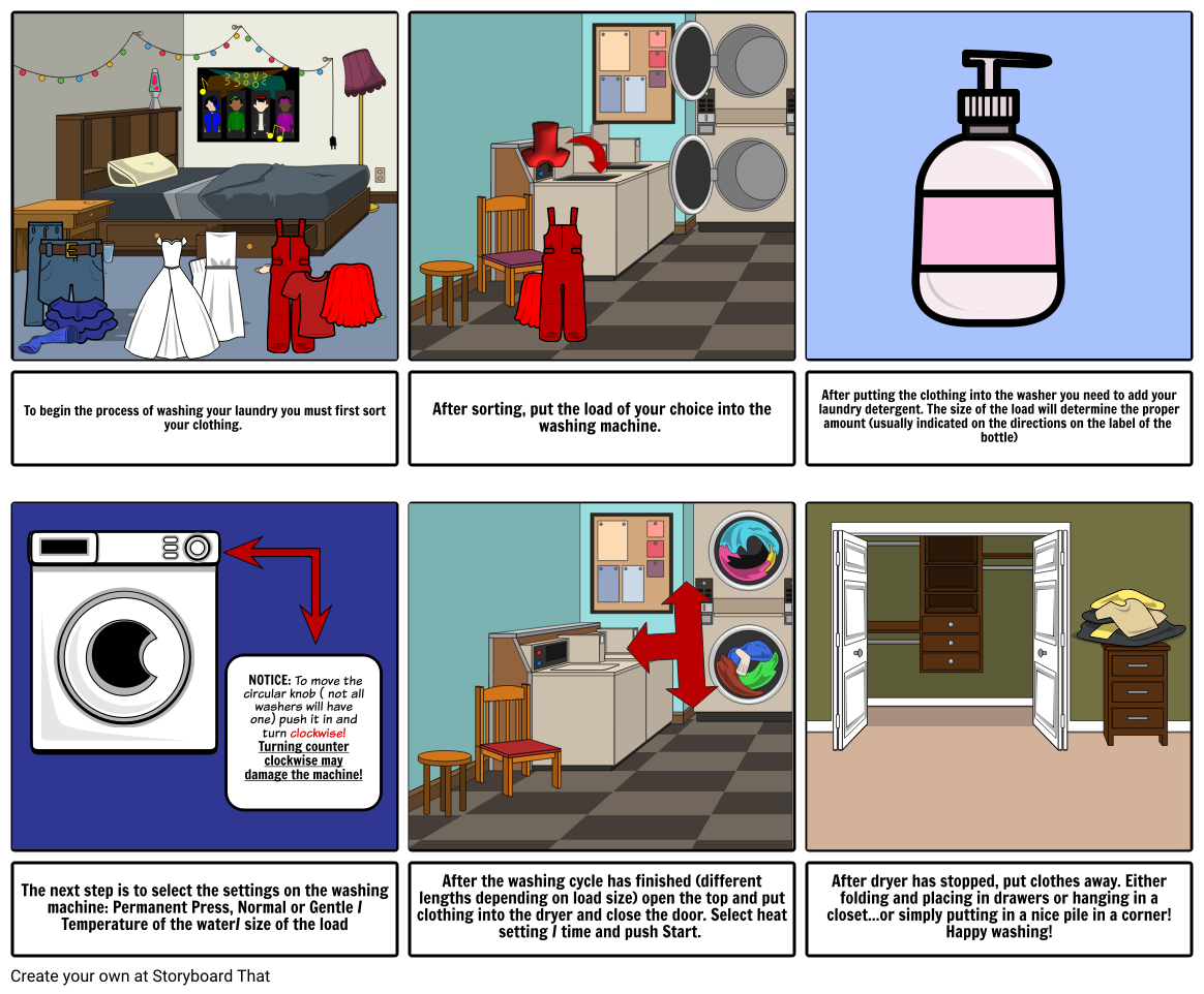 how-to-wash-laundry-storyboard-by-maryrubygulley