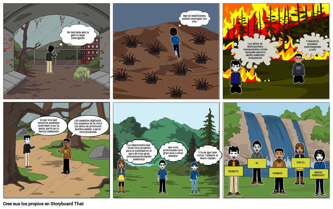 Contaminación Medioambiental Storyboard By Mayerli27212