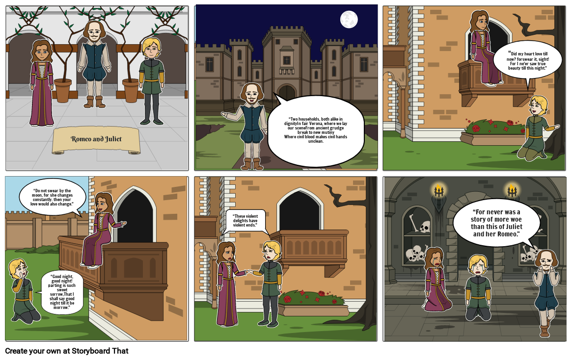 Romeo and Juliet Storyboard by mbibbs55650