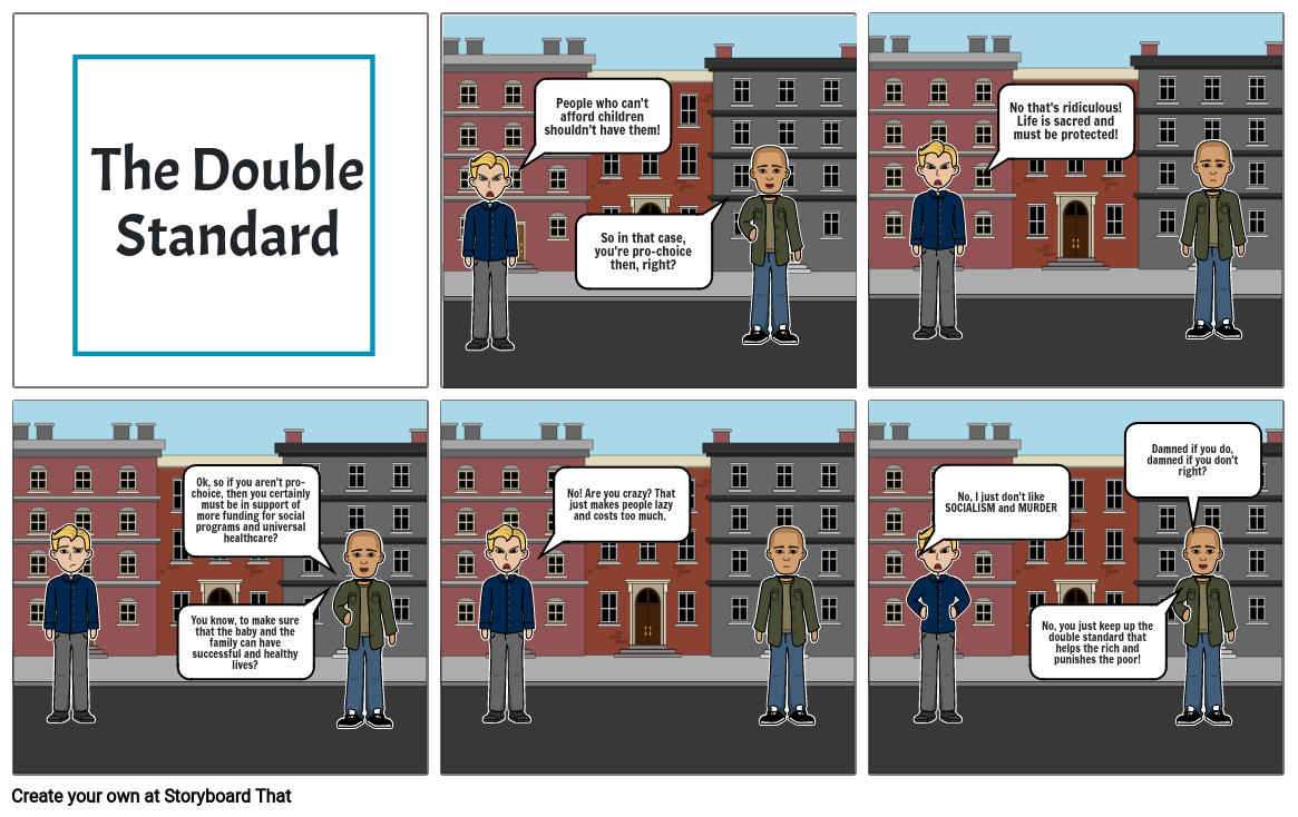 The Double Standard Storyboard by mcgome016