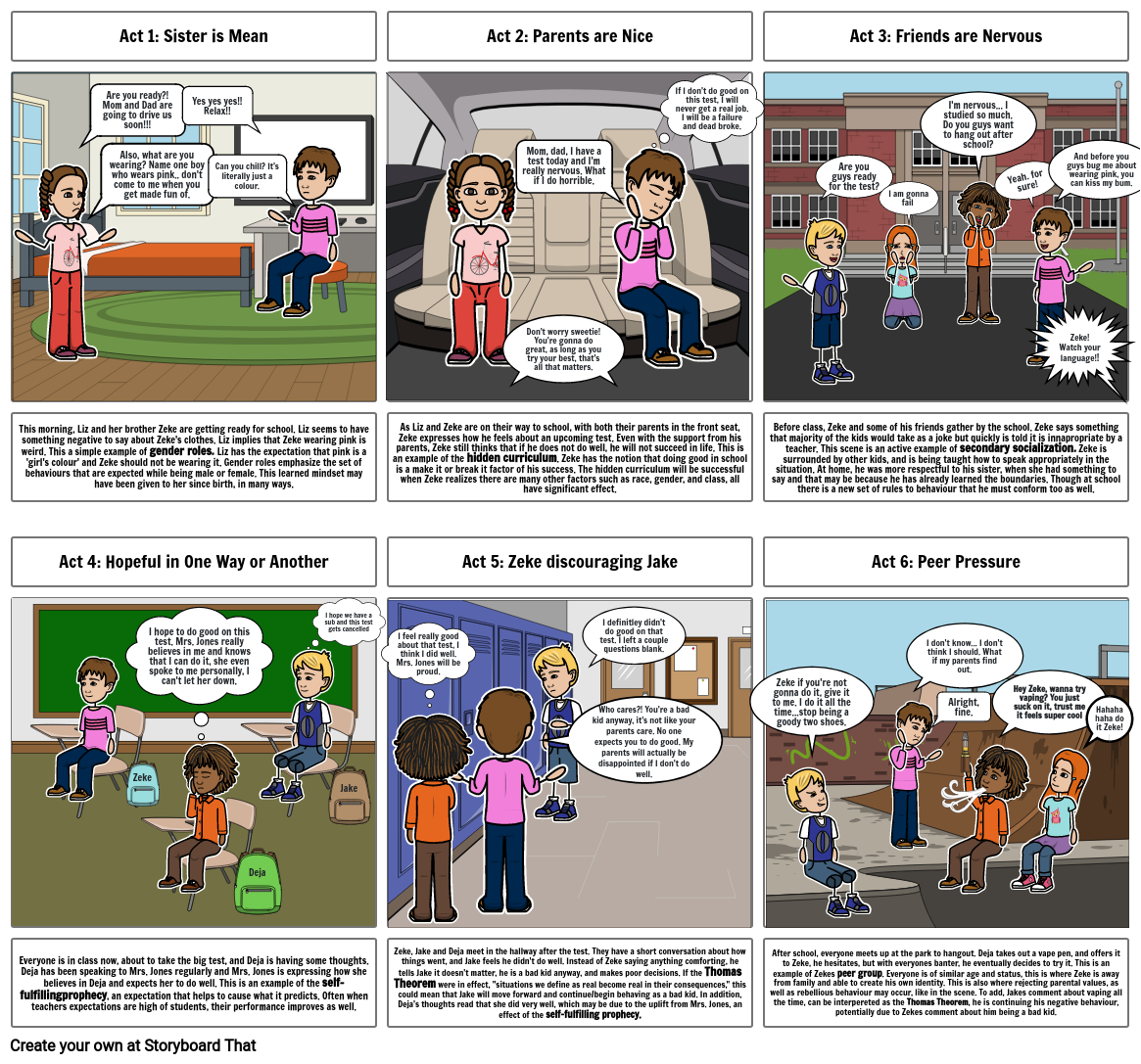 Sociology Storyboard By Meaganmailhot