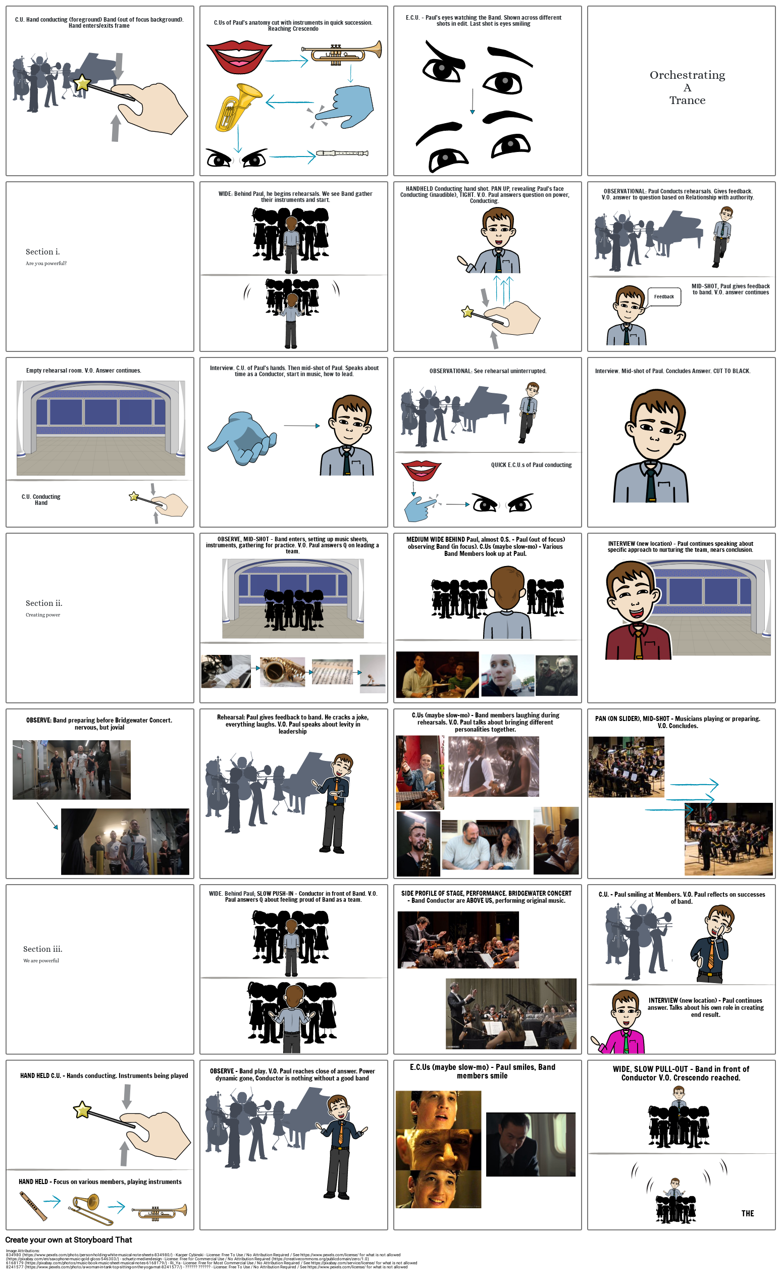 Orchestrating A Chance - 1st Storyboard