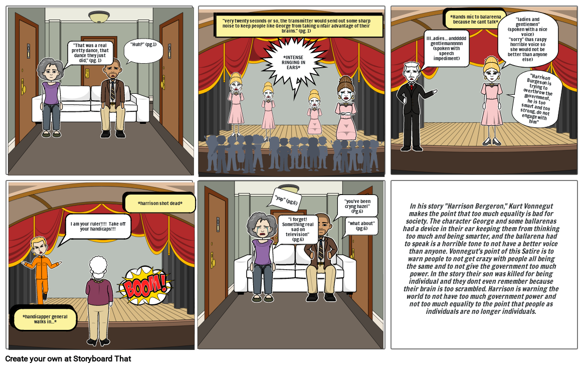 Harrison Burgeson Satire Project Storyboard By Meghanb05