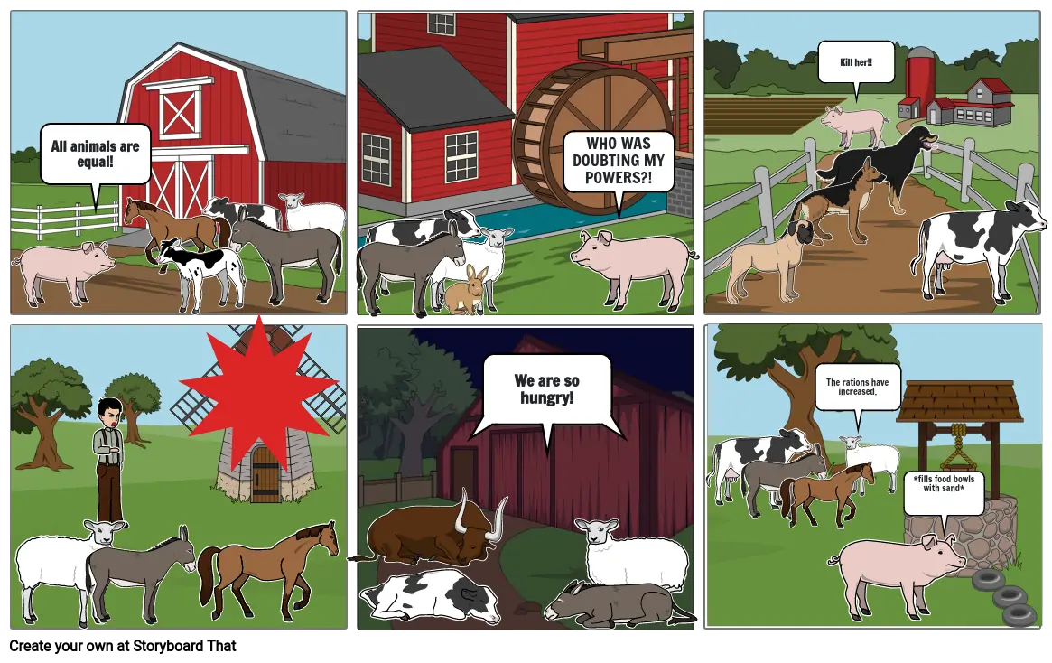 Animal Farm Comic Strip.