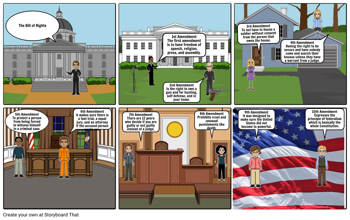 The Bill of Rights Storyboard by mialennartz