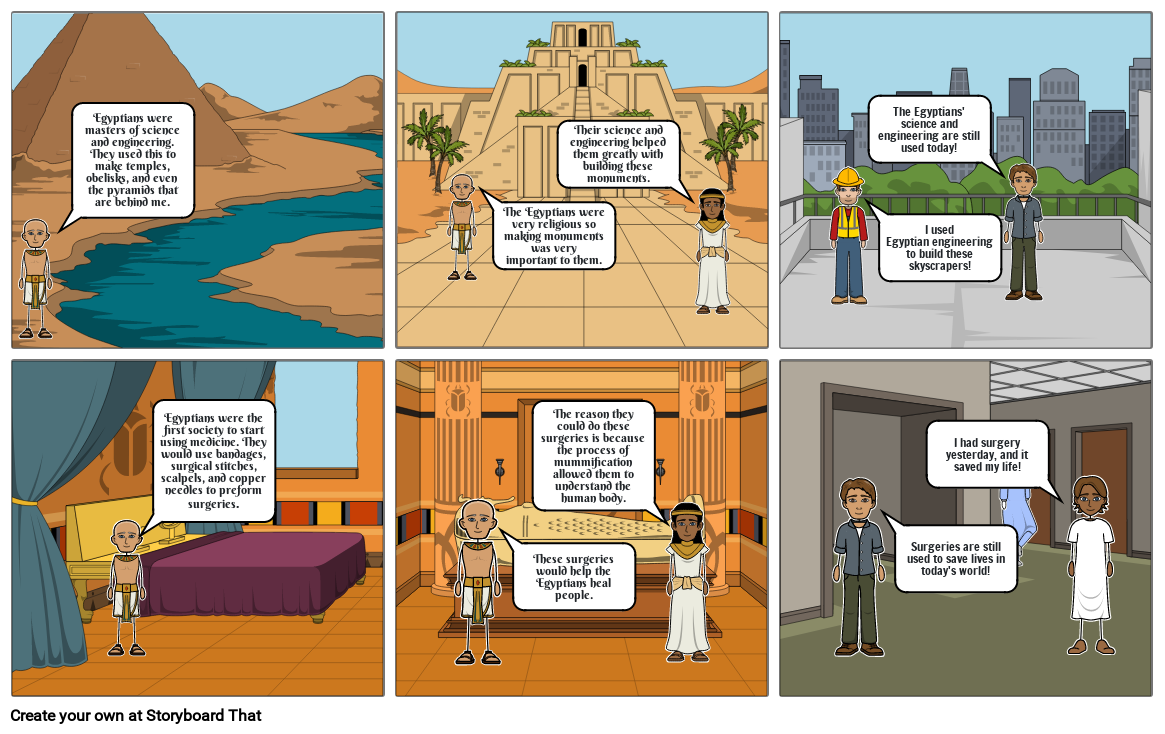 Egyptian Storyboard Storyboard By Micah48132