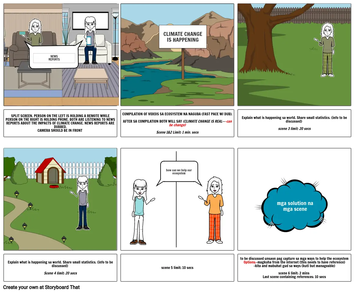CLIMATE CHANGE STORYBOARD