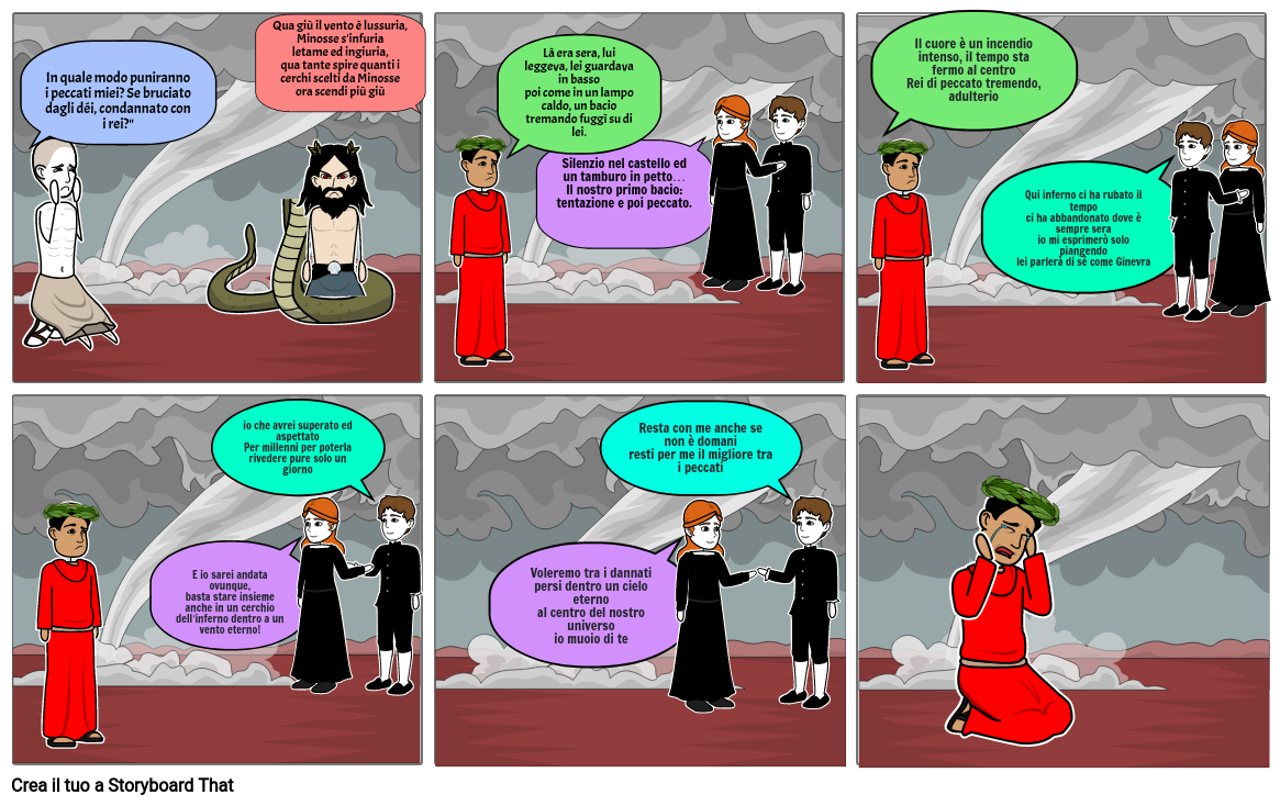 DIVINA COMMEDIA Storyboard by michellede