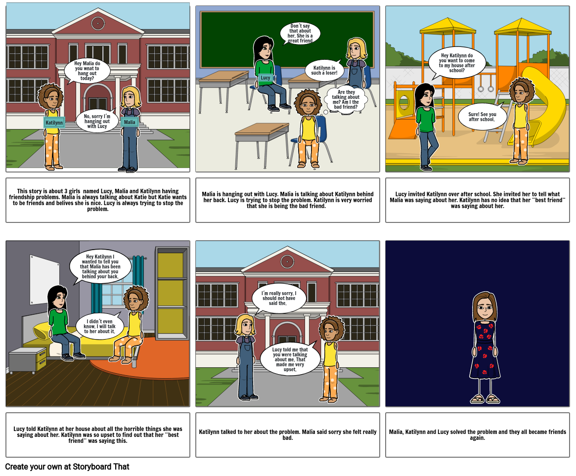 friendship stress Storyboard por mikayla23