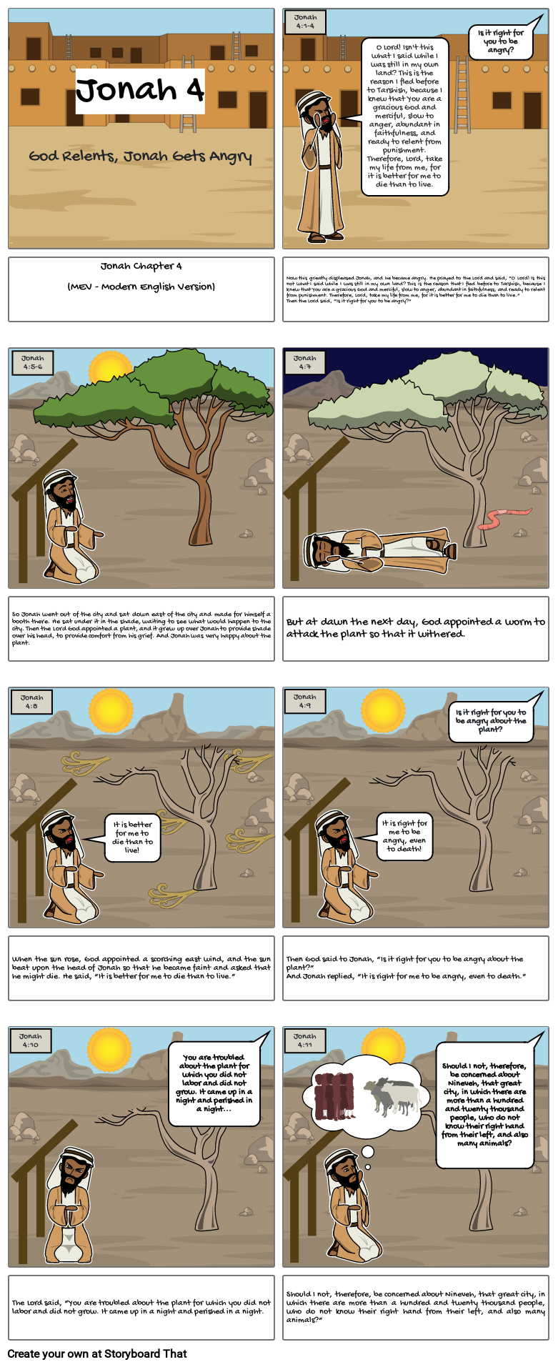 Jonah 4 Storyboard By Miloandcarrots