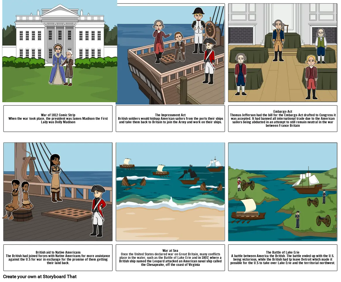 War of 1812 Comic Strip