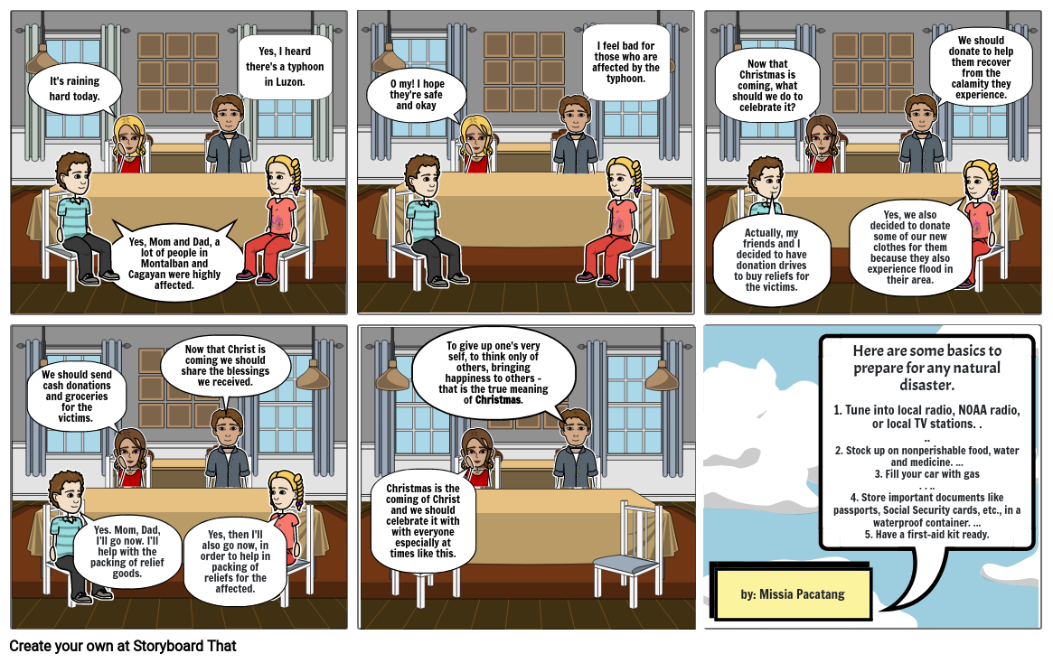 SCIENCE EXAM_COMIC STRIP_PACATANG Storyboard por missia