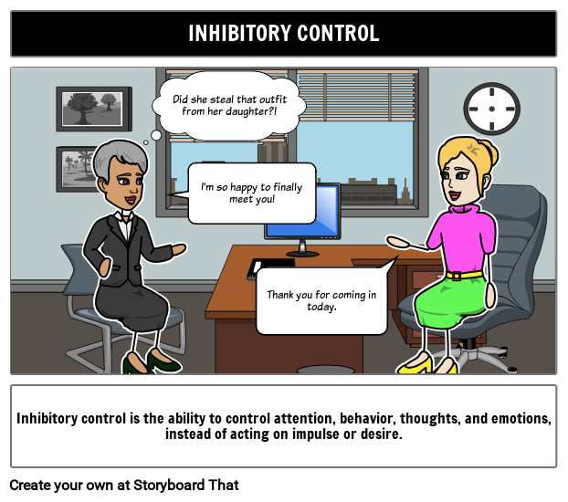 Inhibitory Control Storyboard Av Mkyne