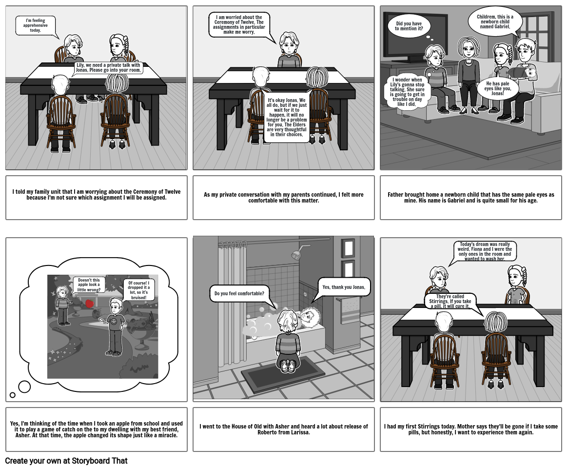 The Giver Comic Storyboard by molly_min