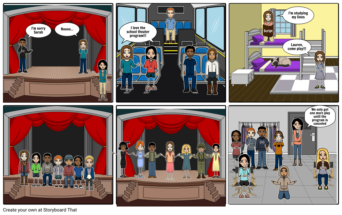 Theater Comic Storyboard by mollyroseb