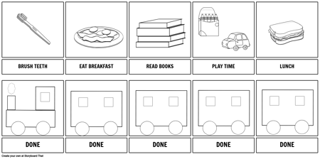 MORNING ROUTINE TRAIN TODDLER