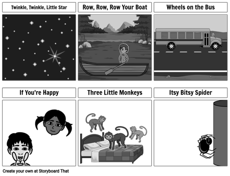 Song Cards Grayscale