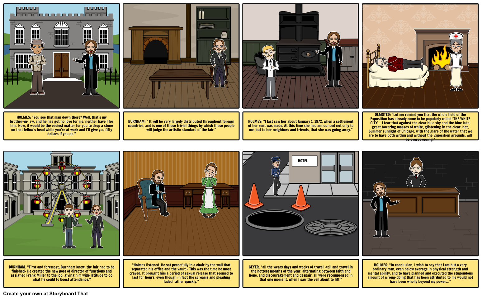 The Devil In White City Storyboard By Mrf0055 The Devil In White City