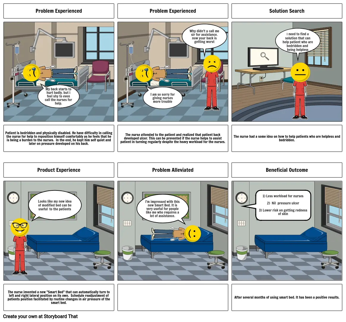 Bed Smart Storyboard