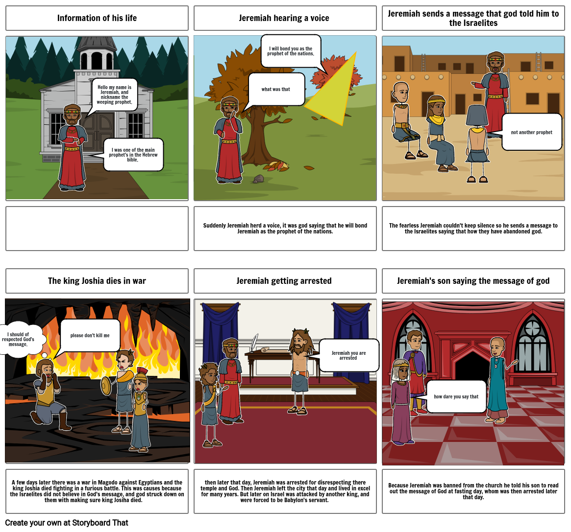 Jeremiah draft assessment Storyboard by murray2010