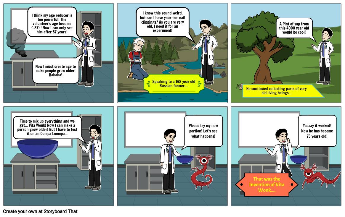 Invention of Vita wonk Storyboard by mycomic