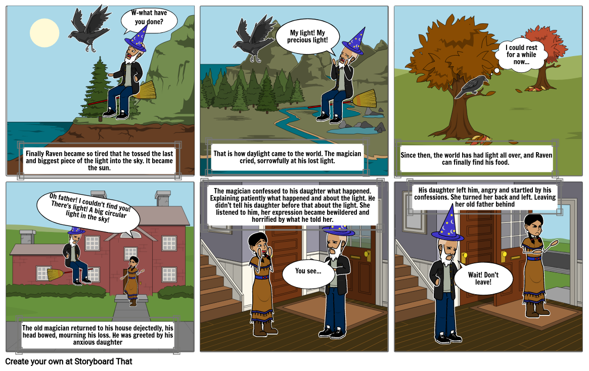 Raven steals the light 3 Storyboard by nabihah6722
