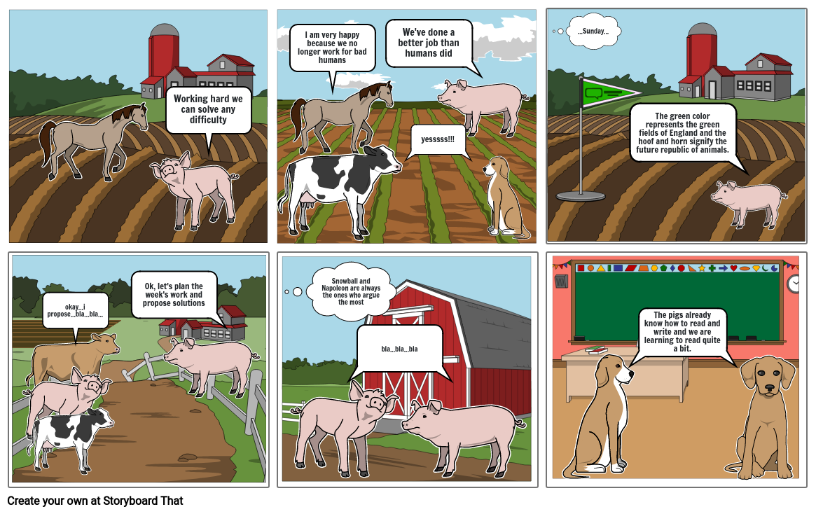 Animal farm Storyboard by natalia82983