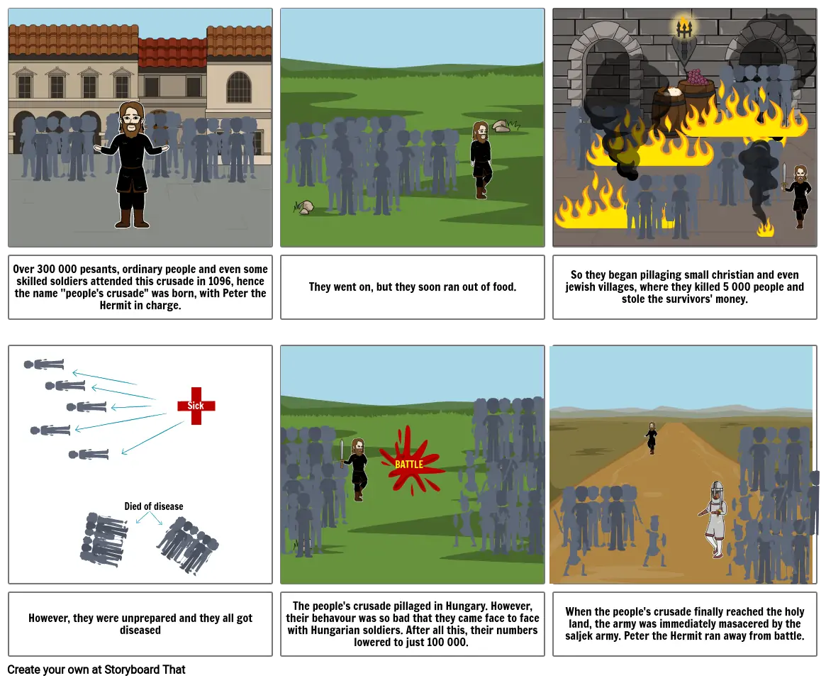 The first crusade storyboard