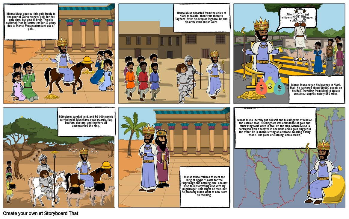 Mansa Musa Storyboard by nayeli95807