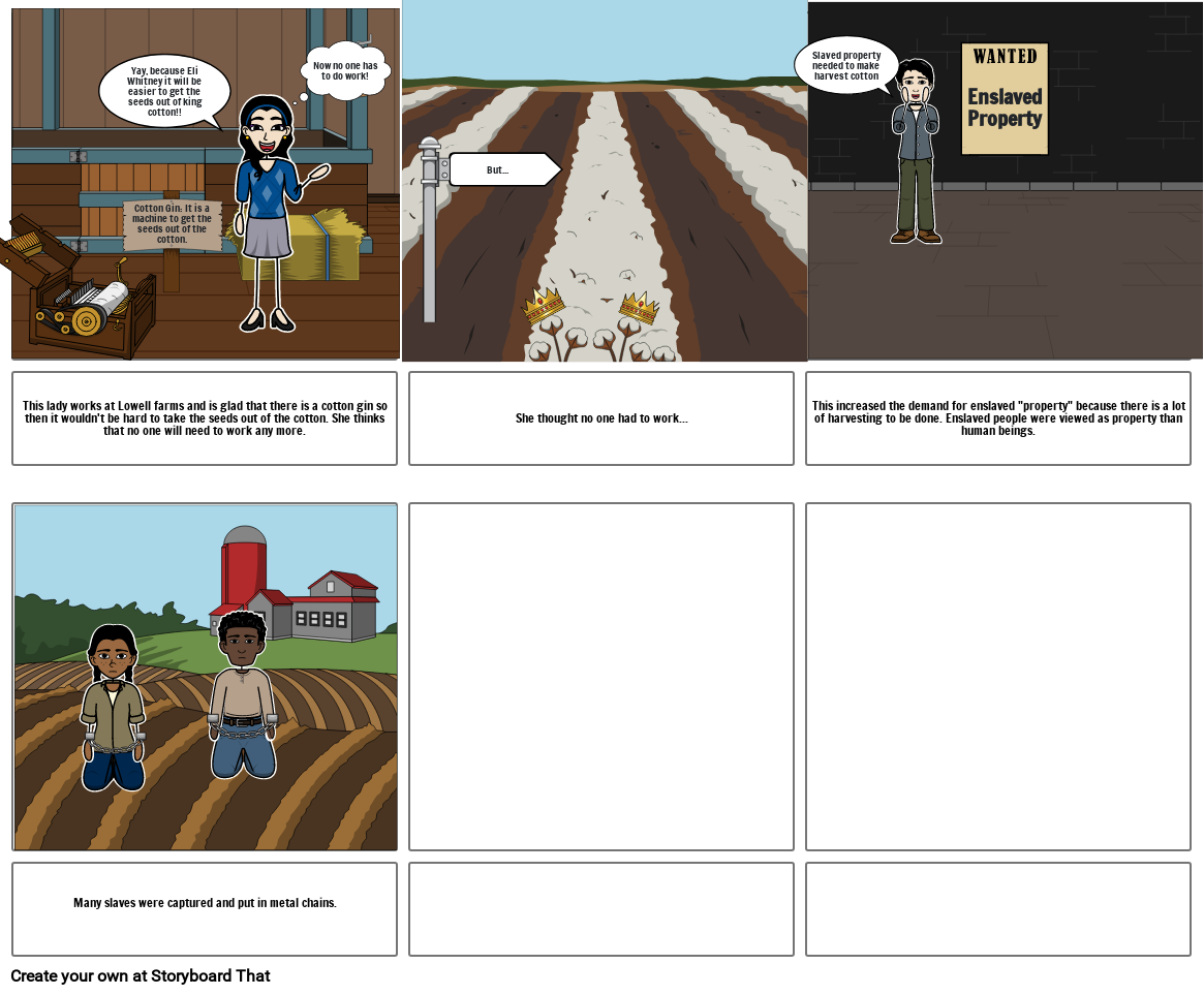 Cotton Gin Storyboard by neeharika