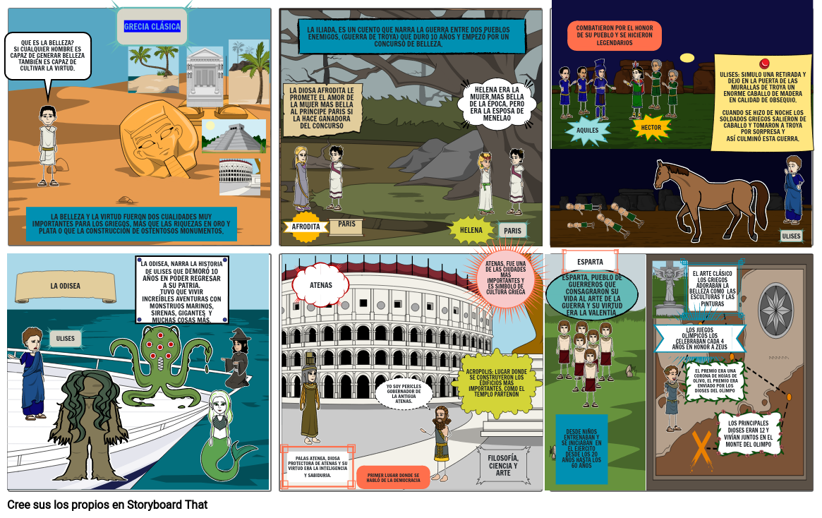 Civilizacion Griega Storyboard By Nicolascoba