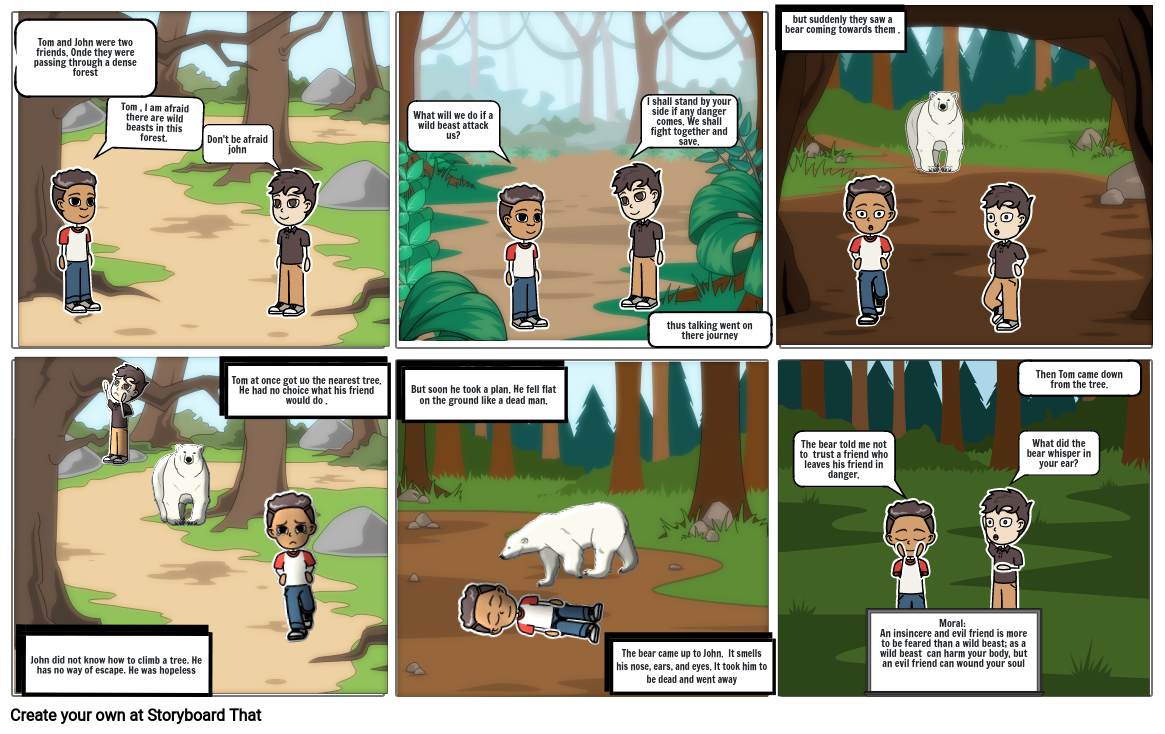 Forest Storyboard par nicole93423