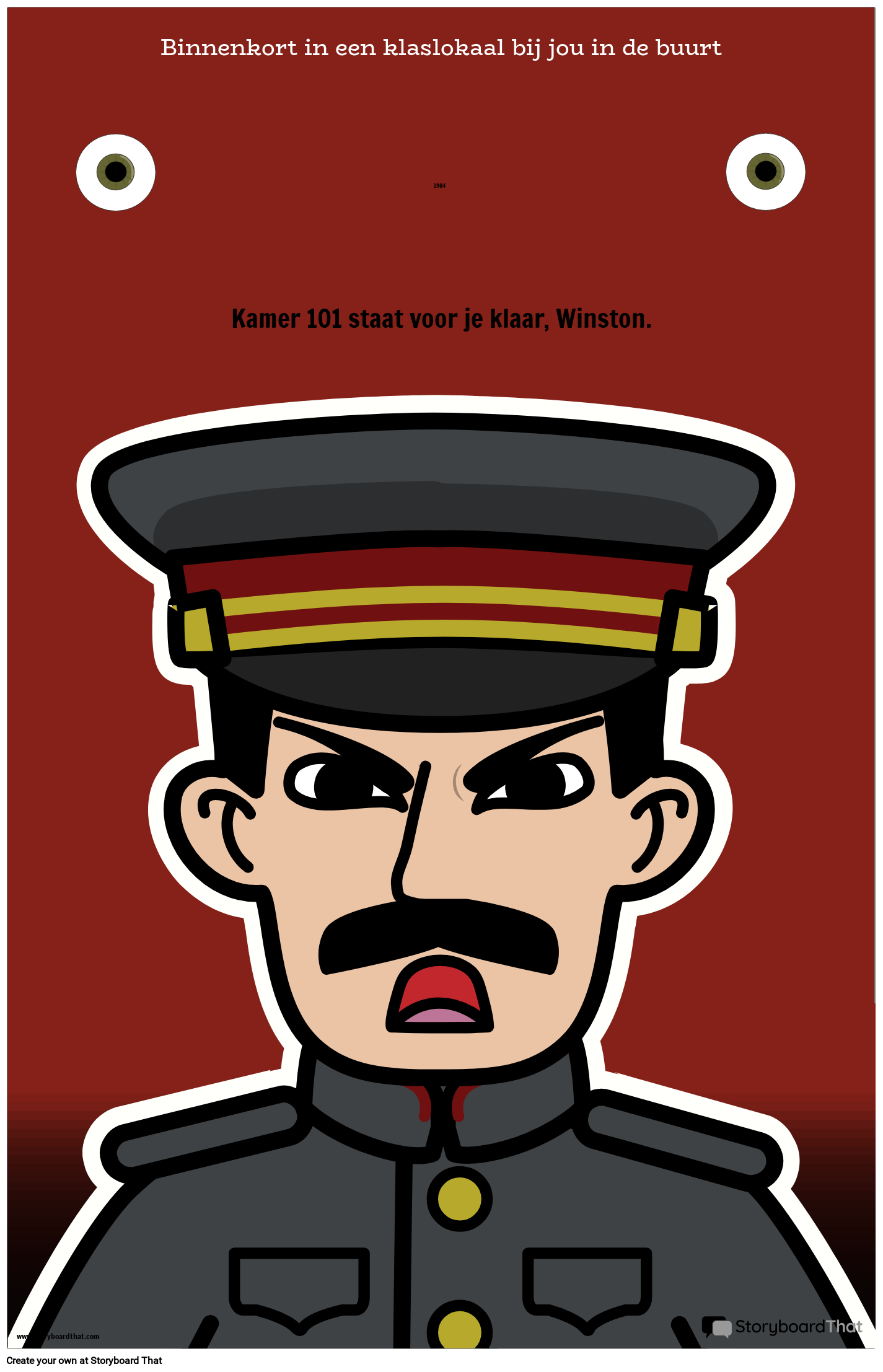 Voorbeeld filmposter uit 1984 Storyboard por nl-examples