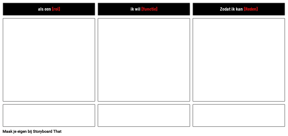 agile user story-sjabloon