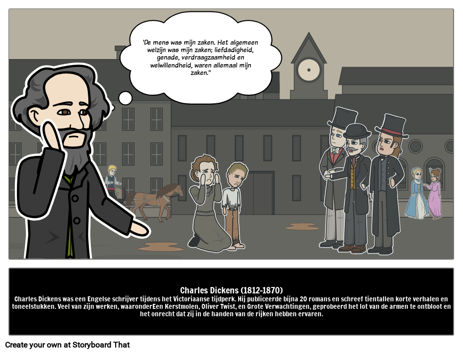 Charles Dickens القصة المصورة من قبل nl-examples