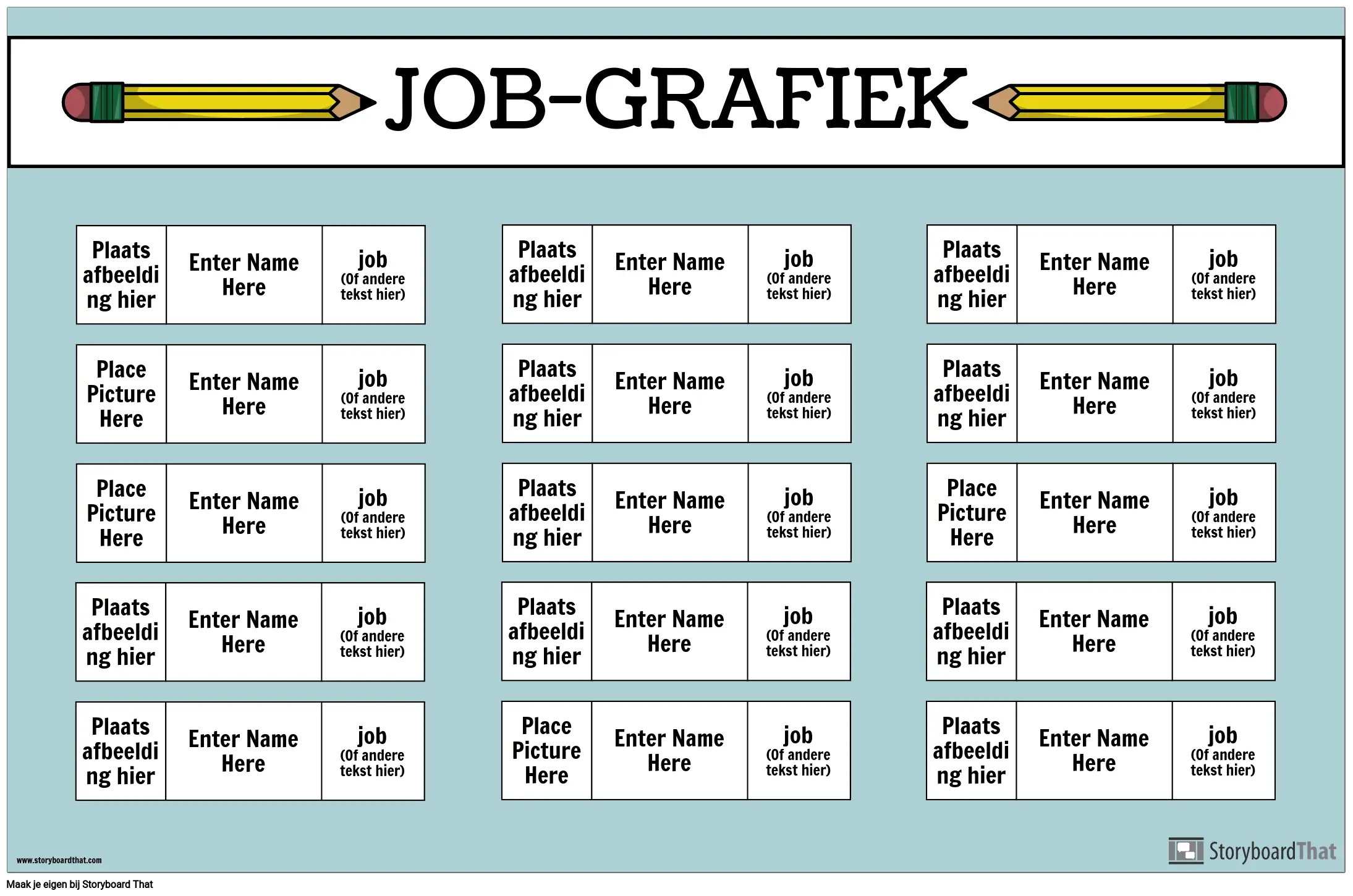 Job Chart-poster