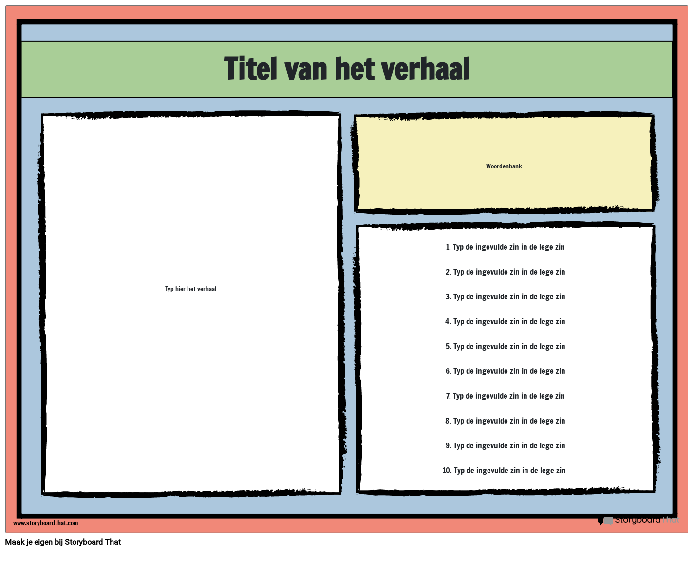 Leesuitdaging Engelse les Storyboard by nlexamples