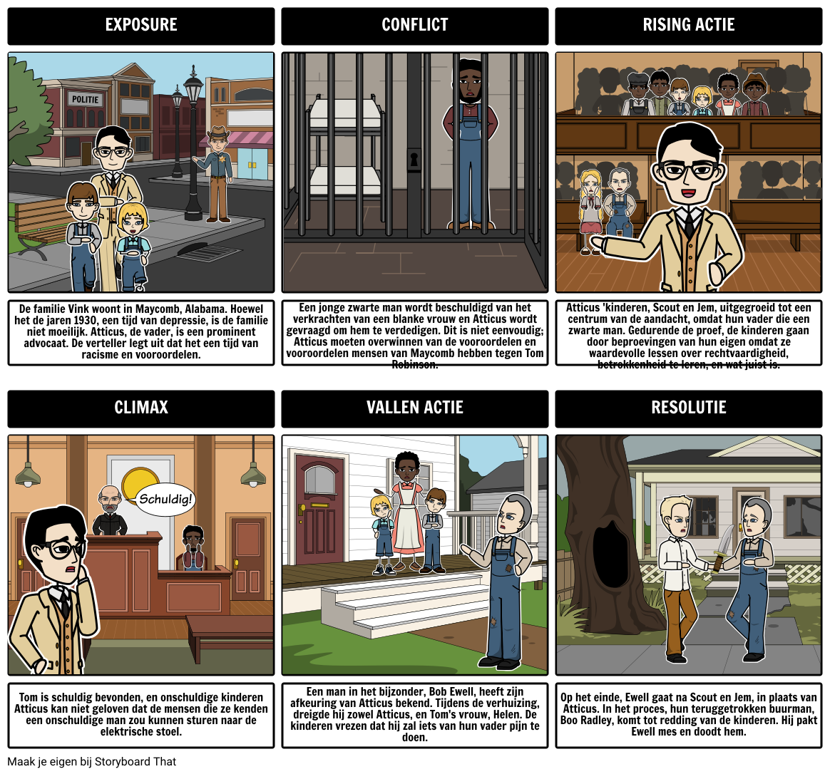 om-een-mockingbird-plot-diagram-kill-storyboard