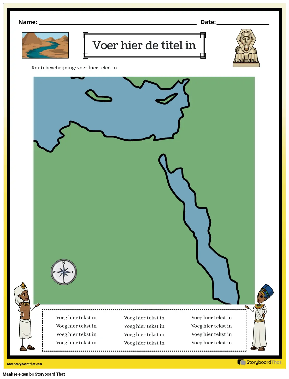 Oude Egypte Kaart