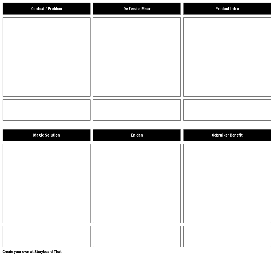 Product Solution Benefit Template Storyboard por nl-examples