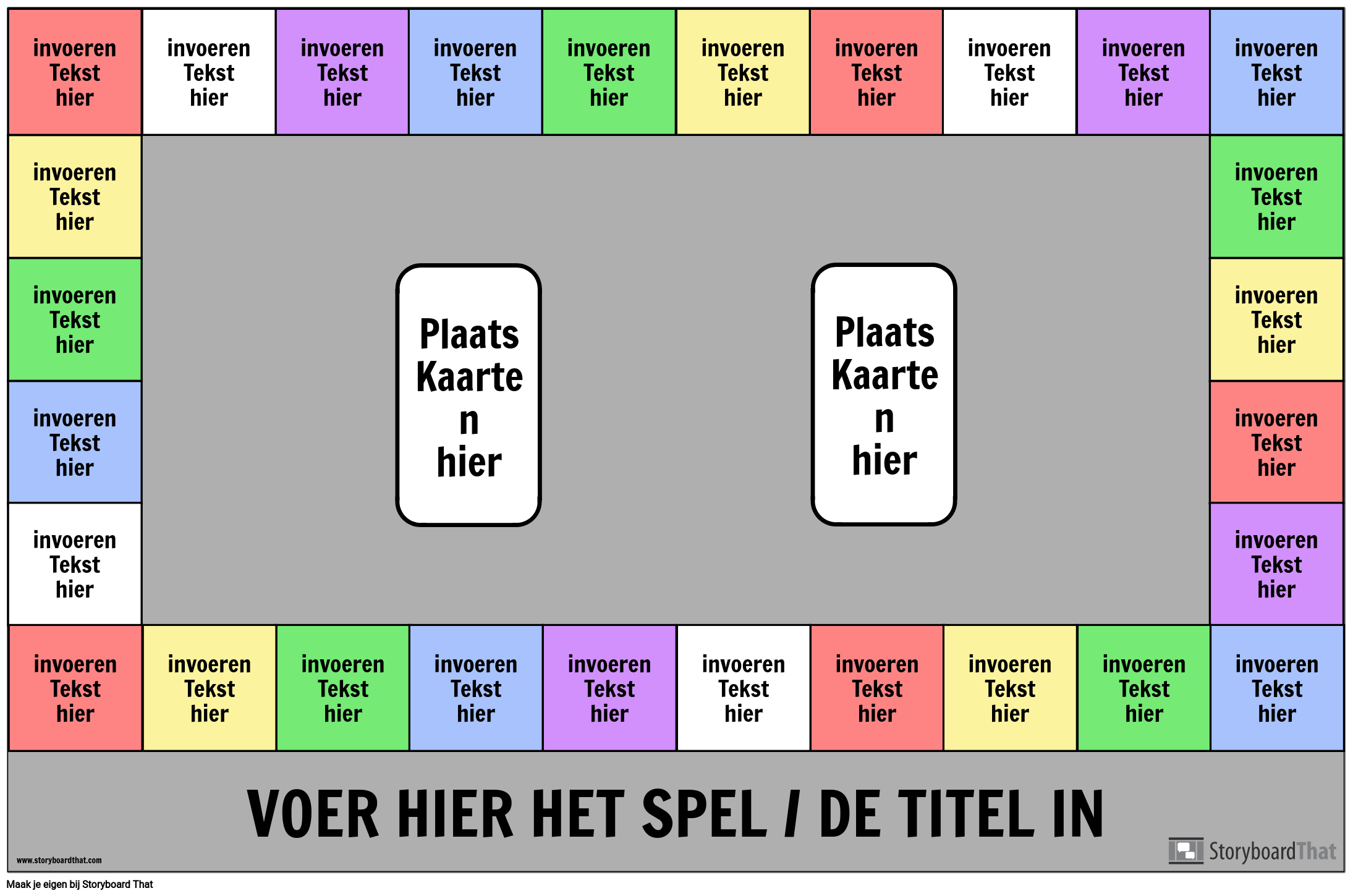 Civiel Ondergedompeld vertalen Rechthoek Bordspel Storyboard by nl-examples